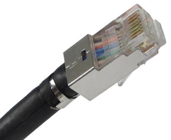 100 Pack Shielded RJ45 Connector for Cat6 N5621