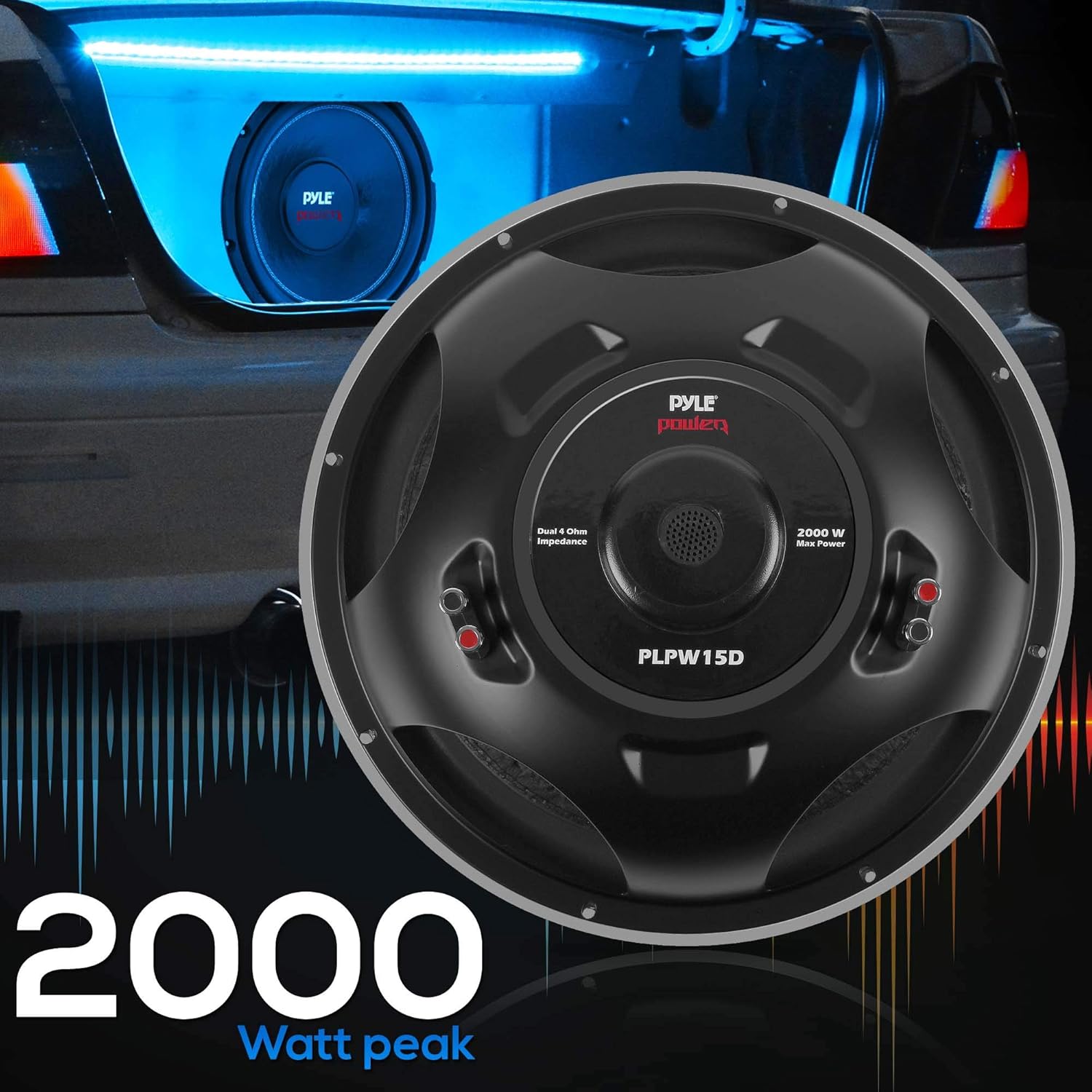 12 Inch 1600 Watt Subwoofer Speaker System, Pack of 2 P905