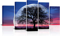 5 Pieces Stretched and Framed Canvas Wall Art Painting U242