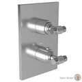 1/2x22 Square Thermostatic Trim Plate with Handle, Satin Nickel K8676