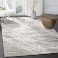 Grey Abstract Area Rug, 6' x 9' M6588