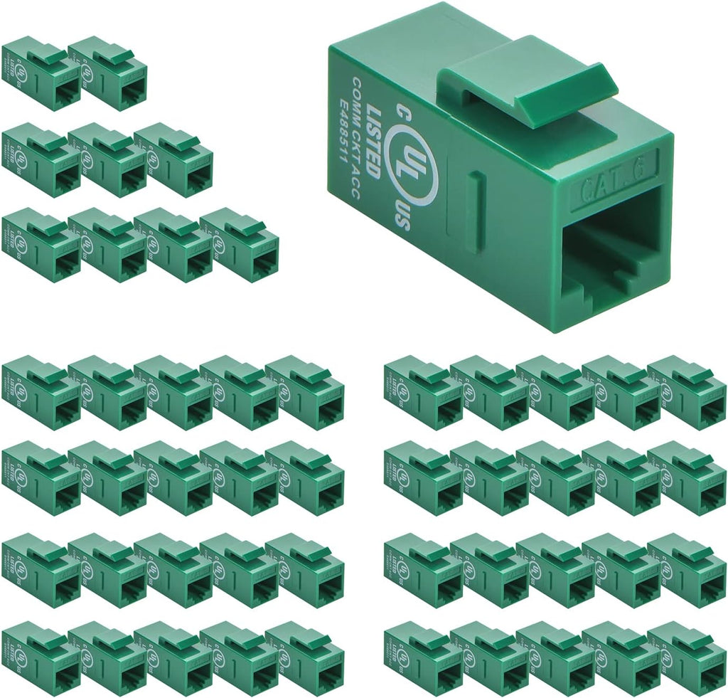 Cat.6 RJ45 Inline Coupler Female-Female 50-Pack H908221