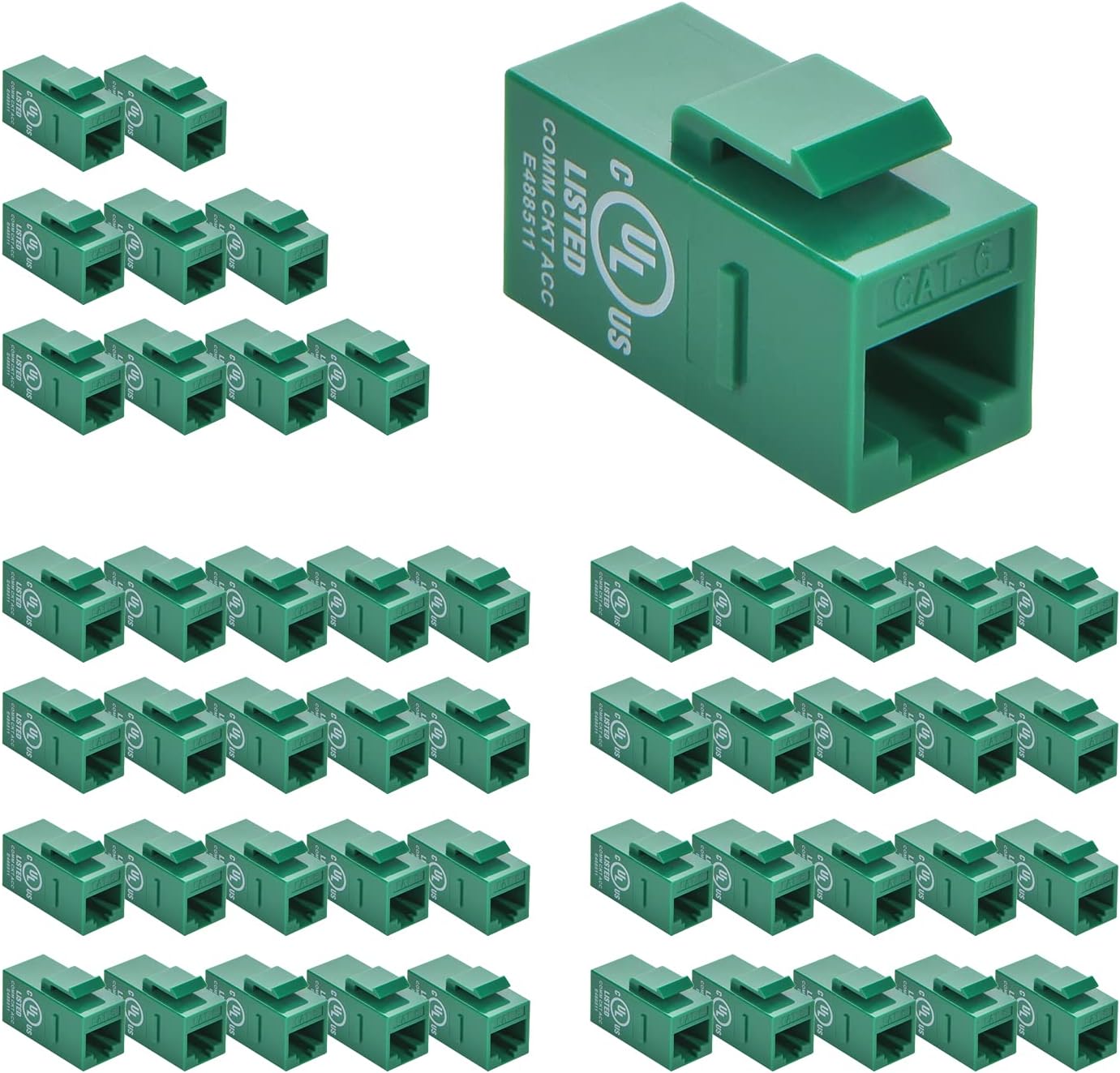 Cat.6 RJ45 Inline Coupler Female-Female 50-Pack H908221