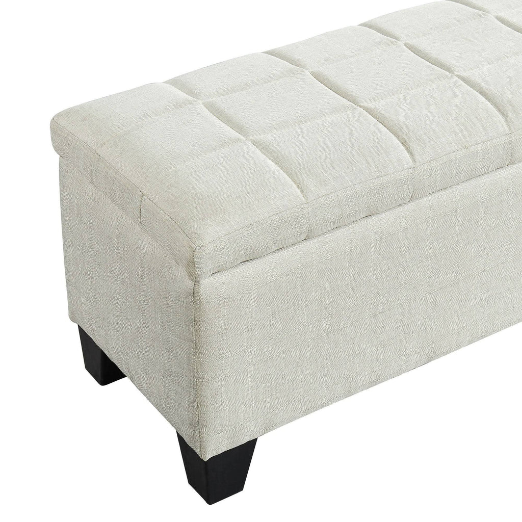 Storage Ottoman Grey Blue N4754