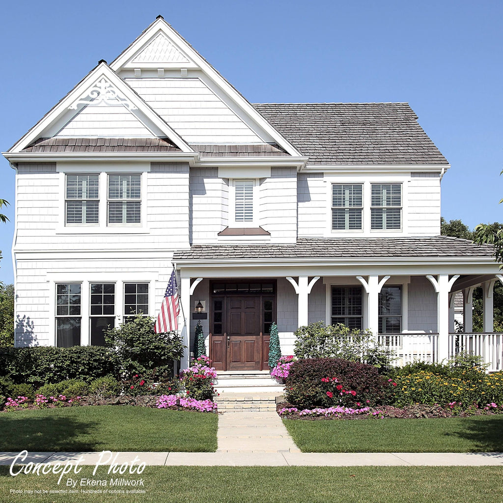 72 inch W x 36 inch H x 1 inch P PVC Gable Pediment Q761060