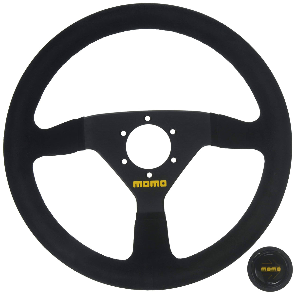 Black Suede Steering Wheel L2728
